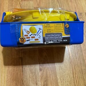 Blue and Yellow Take-Along Tool Box